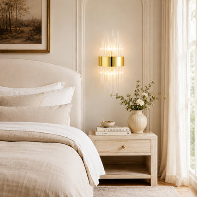 Claridell Crystal Tubular Wall Sconce