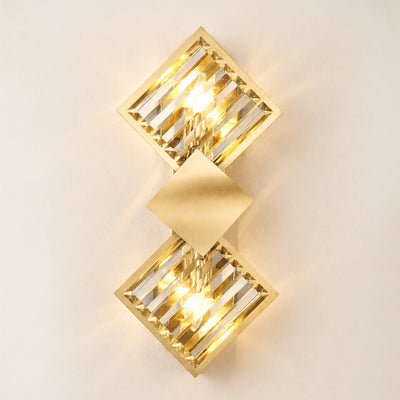 Corvina Crystal Rhombus Wall Sconce