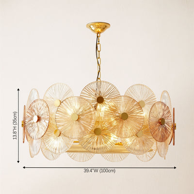 Axiora Glass Round Chandelier
