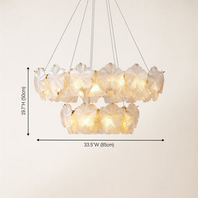 Petralis Glass Bloom Round Chandelier