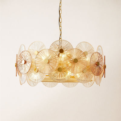 Axiora Glass Round Chandelier