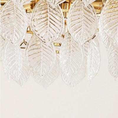 Sylvara Leaf Glass Chandelier