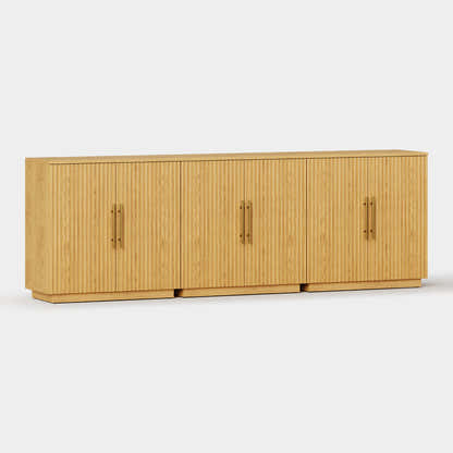 Holt 95″ Solid Oak Console(Set of 3)