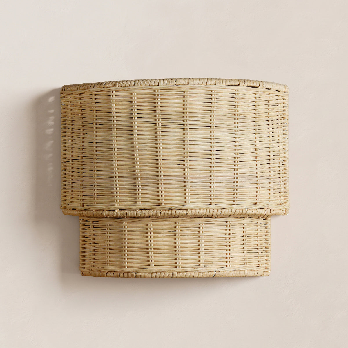 Cavana Rattan Tiered Wall Sconce 10"H 