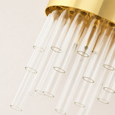Claridell Crystal Tubular Wall Sconce