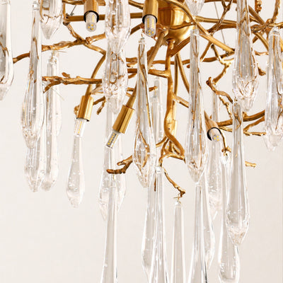 Aurevia Crystal Branch Round Chandelier