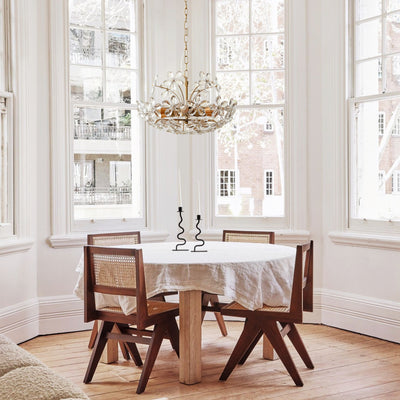 Liora Crystal Bloom Round Large Chandelier