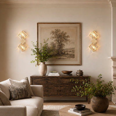 Corvina Crystal Rhombus Wall Sconce