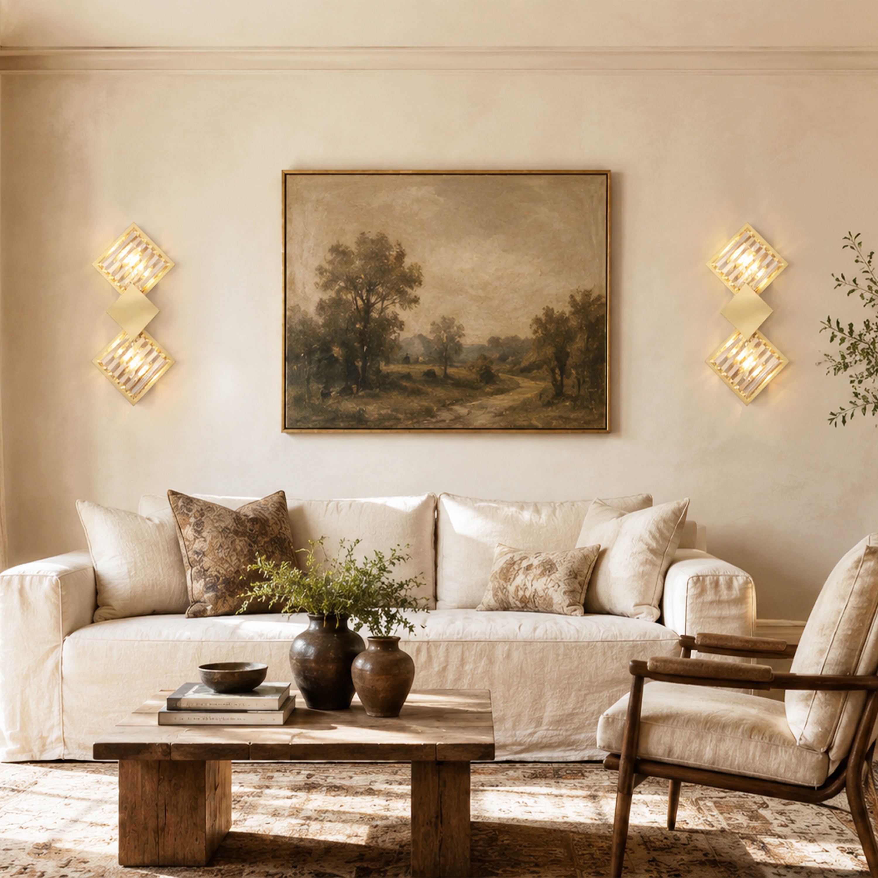 Corvina Crystal Rhombus Wall Sconce