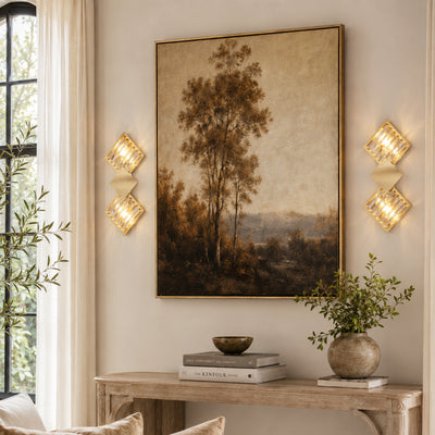 Corvina Crystal Rhombus Wall Sconce