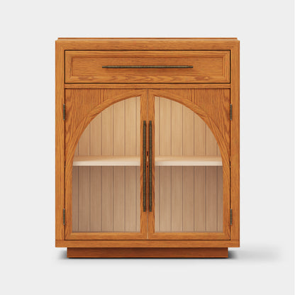 Alvar Arched 96" Oak Sideboard with Drawers(Set of 3)