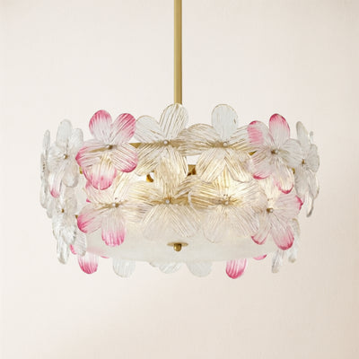 Blumea Cluster Glass Flush Mount