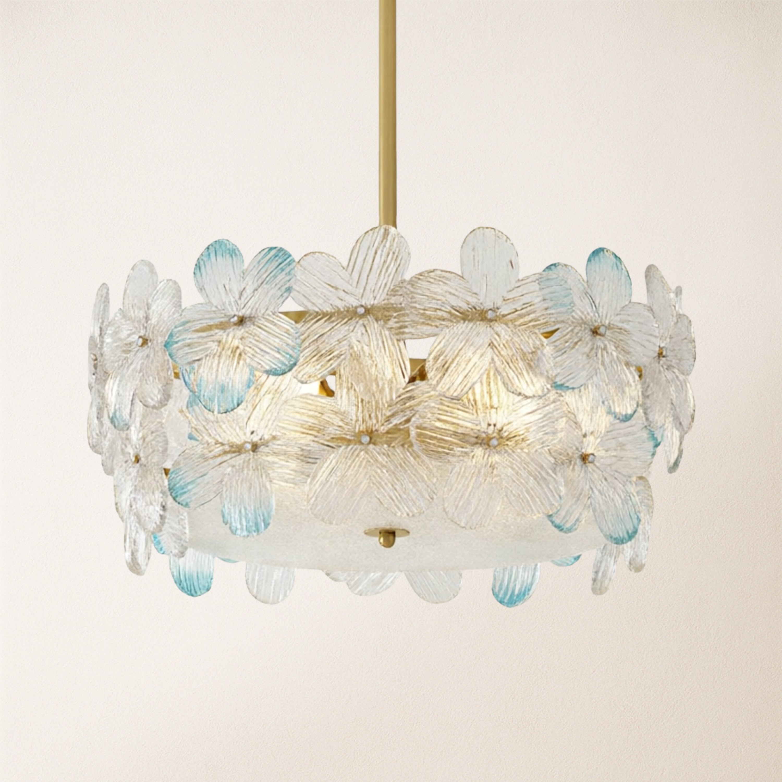 Blumea Cluster Glass Flush Mount