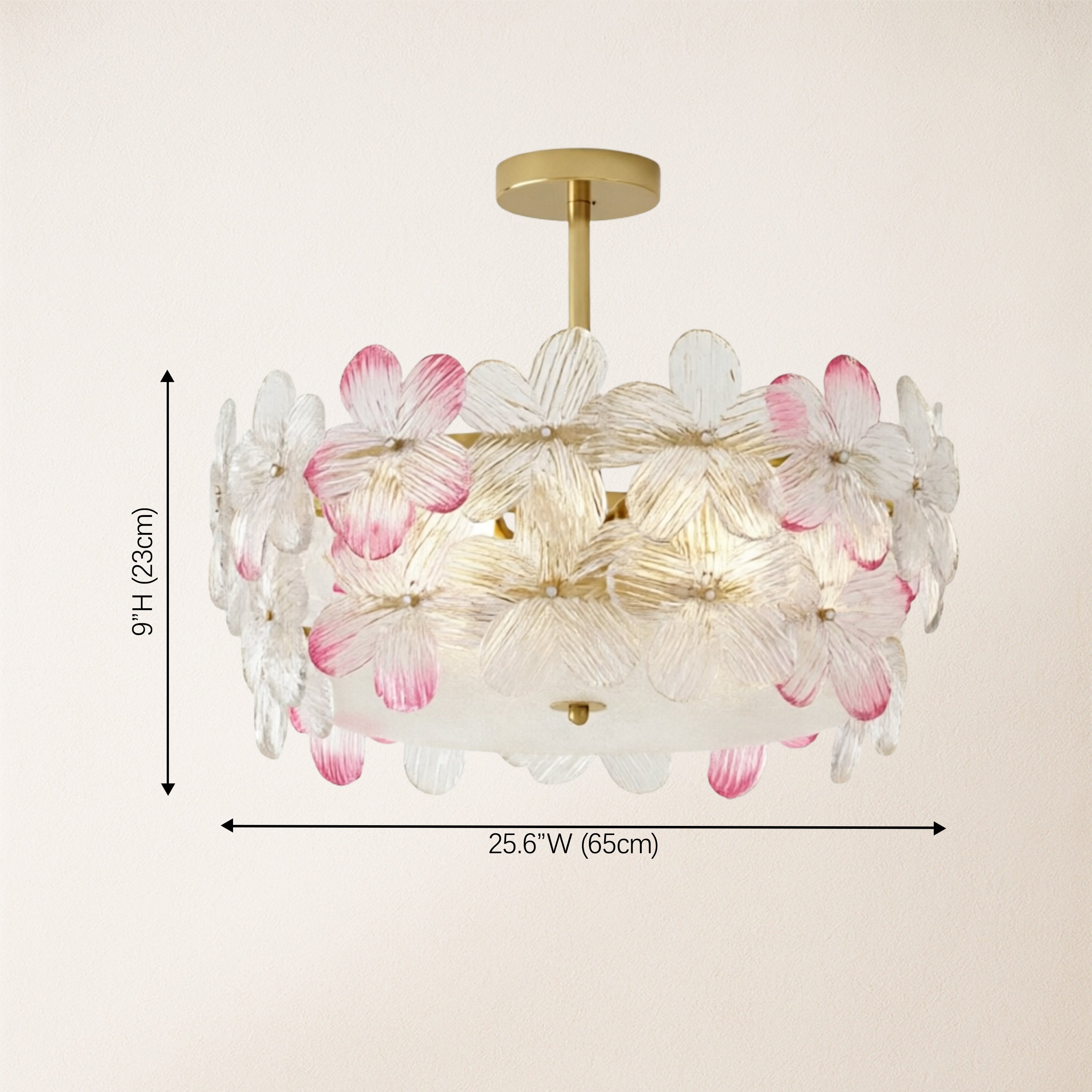 Blumea Cluster Glass Flush Mount