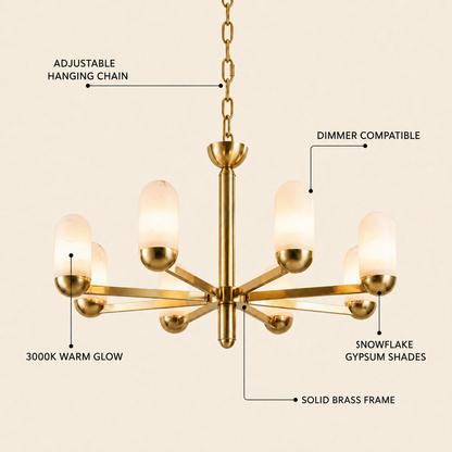 Noctra Alabaster Chandelier