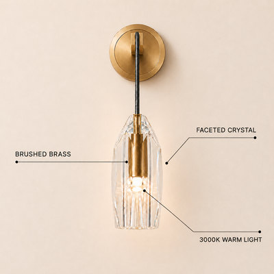 Lucentra Crystal Wall Sconce