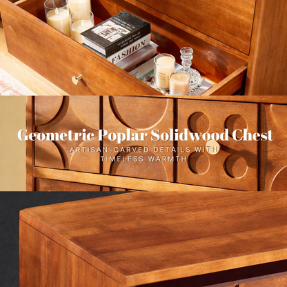 Rive Gauche Poplar 62.9" Solidwood Sideboard