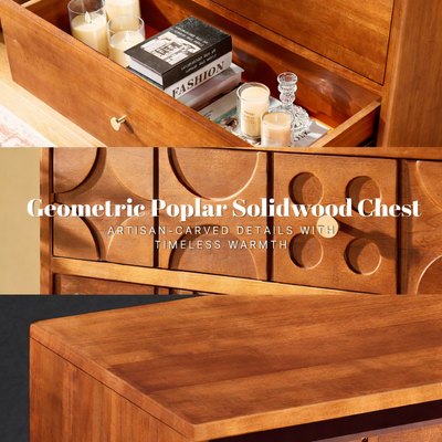 Rive Gauche Poplar Solidwood Drawer 31"W