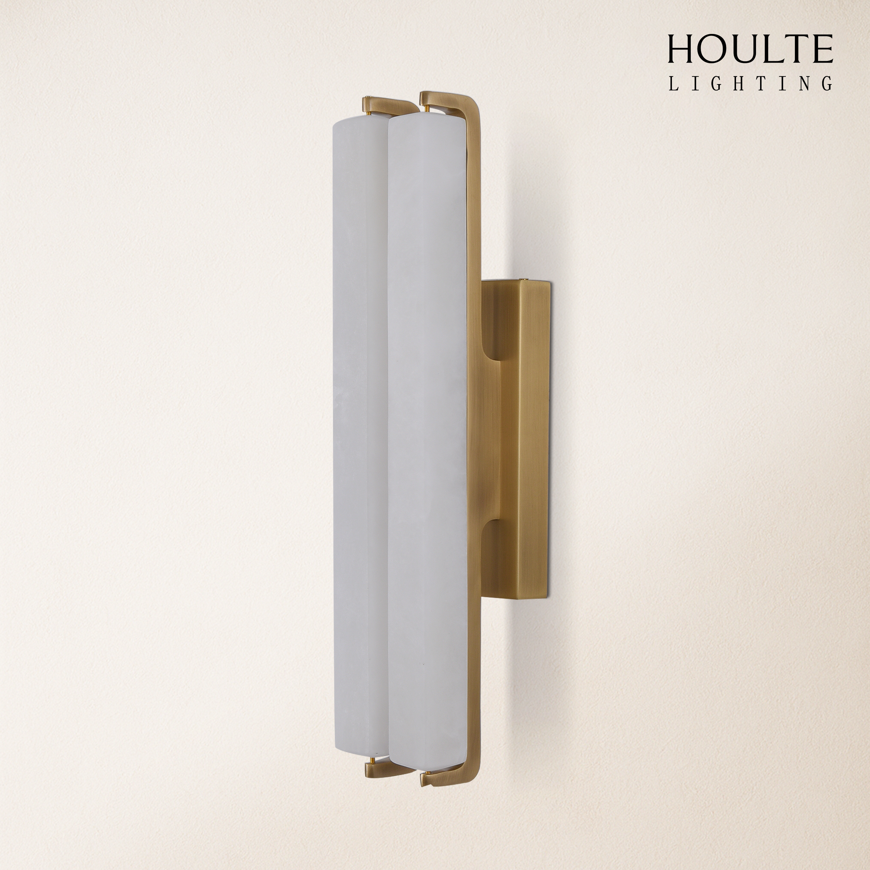 Clara Glow Alabaster Double Wall Sconce 19"H