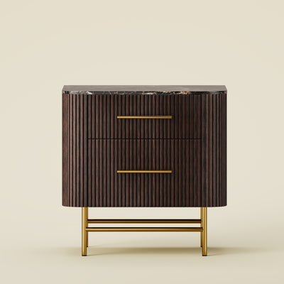 Ewan Sintered Stone Nightstand 26"W