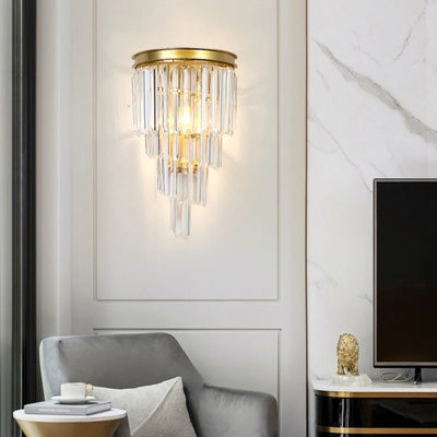 Oryana Crystal Icicle Wall Sconce 9.8"