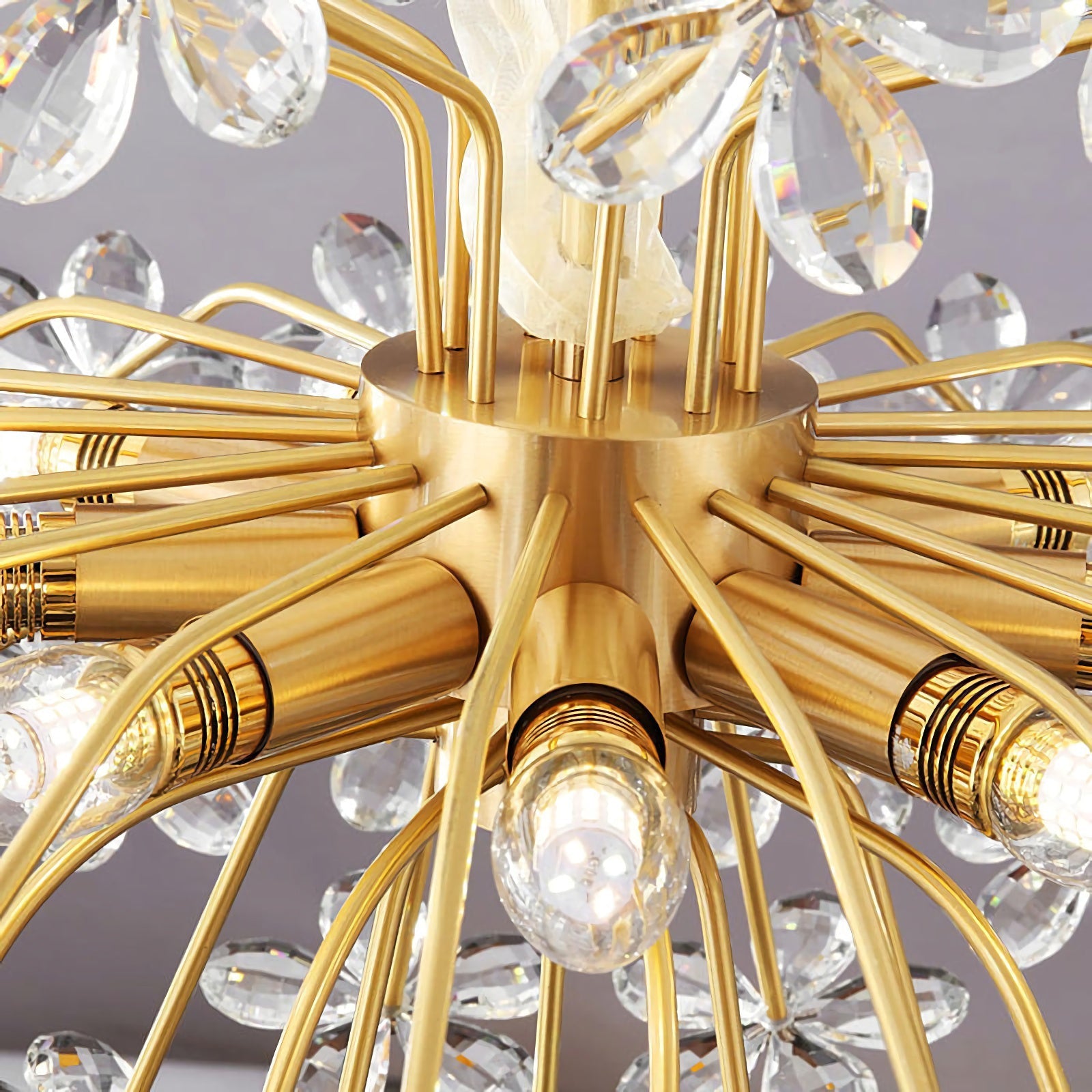Liora Crystal Bloom Round Chandelier