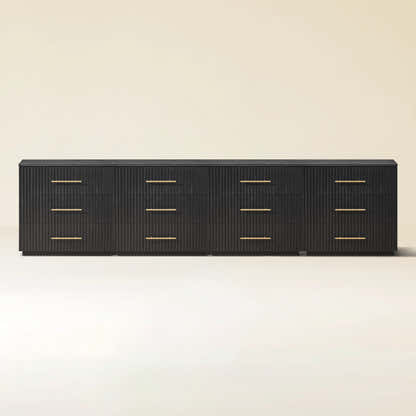 Holt 126" Oak 12-Drawer Chest(Set of 4)