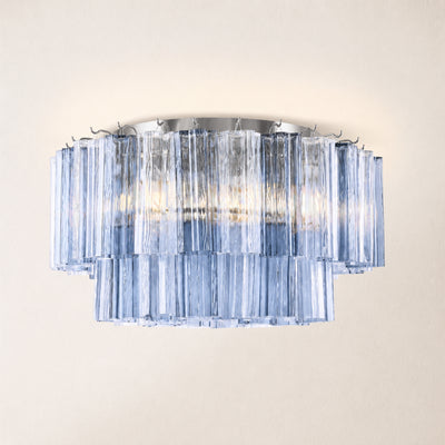 Dawel Glass Round Flush Mount 24"D