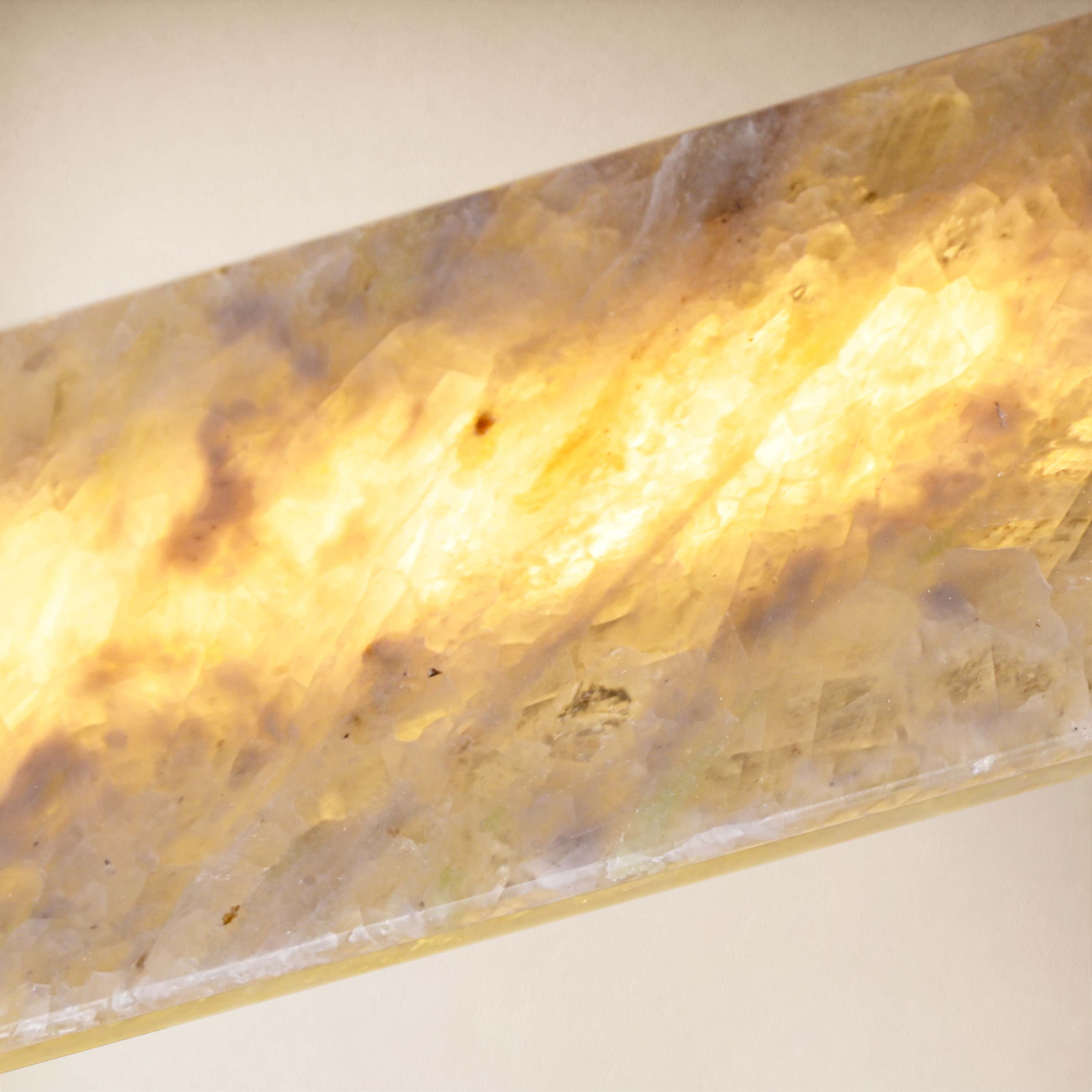 Pietra Blue Marble Linear Chandelier 49.2"D