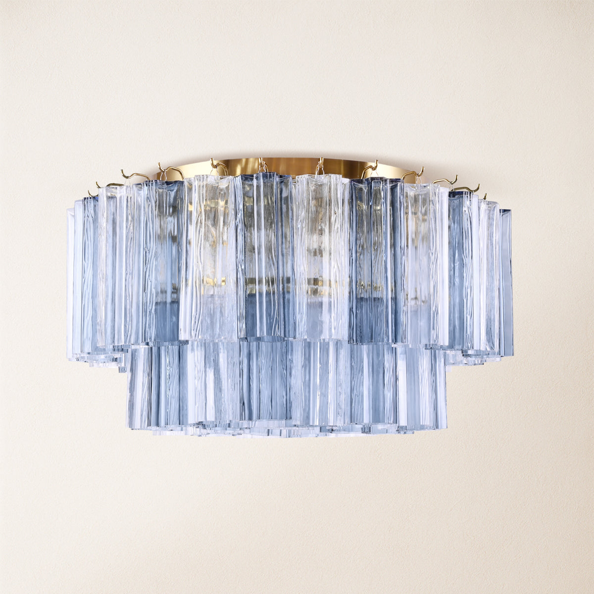 Dawel Glass Round Flush Mount 24"D