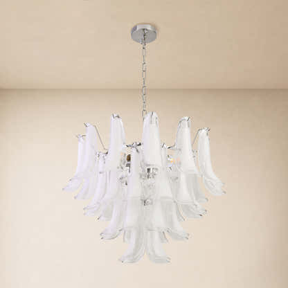 Nivelle Frosted Glass Round Chandelier 23.6"D