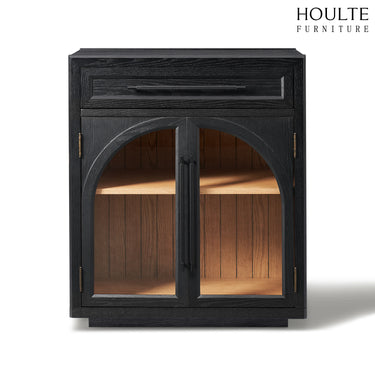 Alvar Oak Media Console and  64" Sideboard