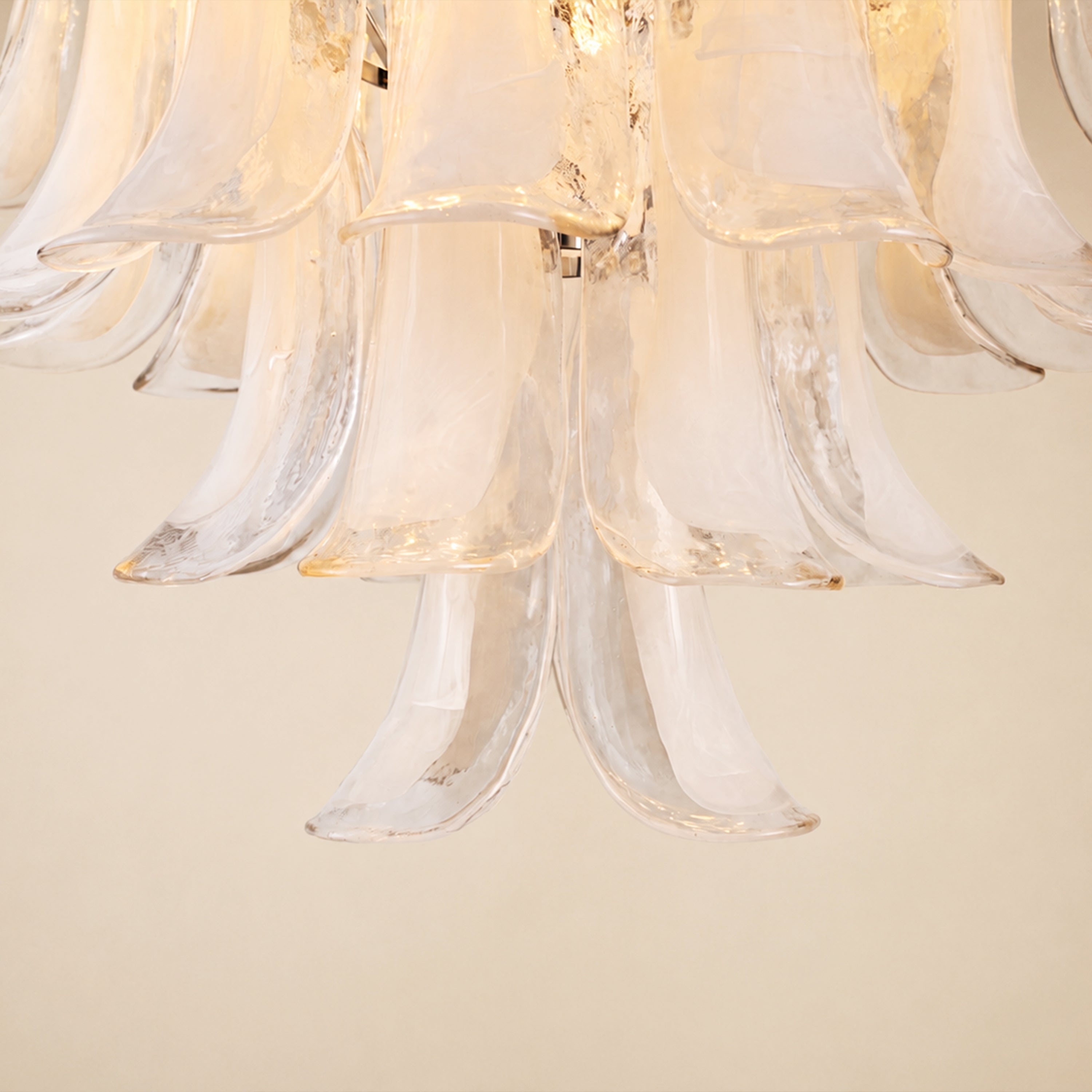 Nivelle Frosted Glass Round Chandelier 23.6"D