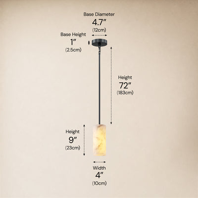 Calyndra Resin Cylinder Pendant 4"-7"W 