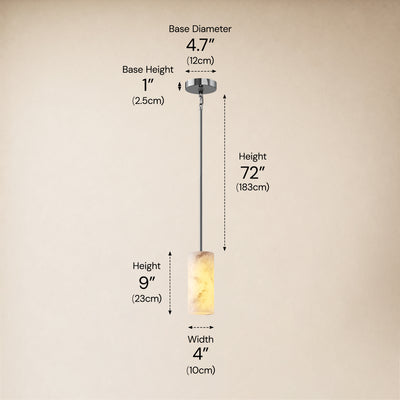 Calyndra Resin Cylinder Pendant 4"-7"W 