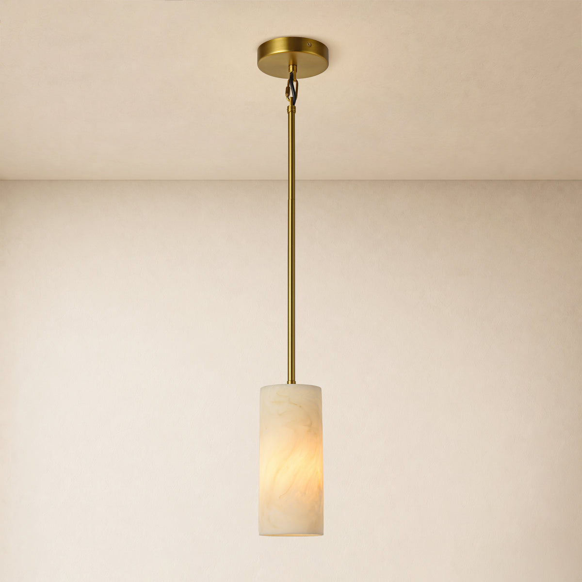 Arlo Resin Cylinder Pendant 3.9"D