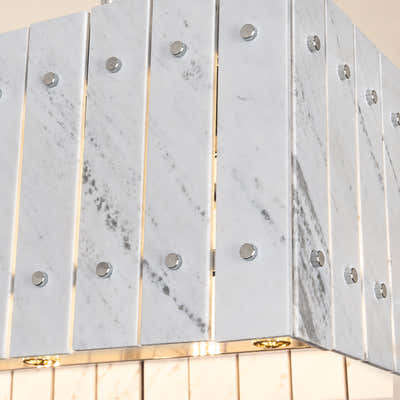 Pietra Marble Rectangular Chandelier 47.2"W