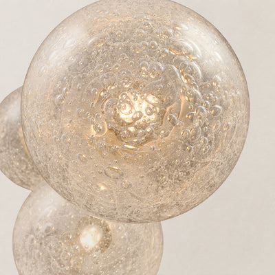 Liorenne Bubble Glass Globe Wall Sconce 4.7"D