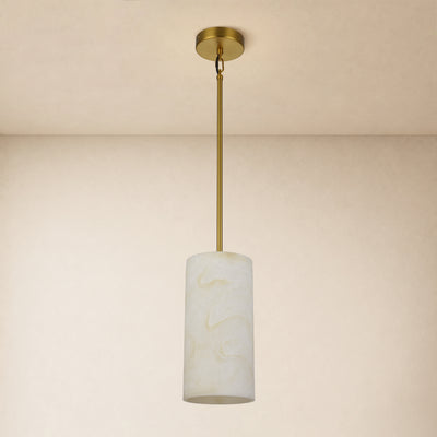 Arlo Resin Cylinder Pendant 5.9"D