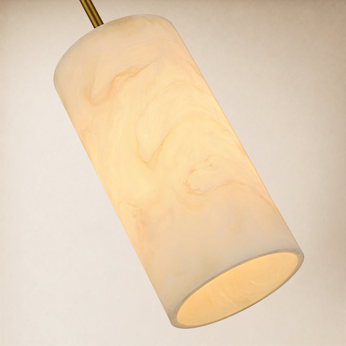 Arlo Resin Cylinder Pendant 3.9"D