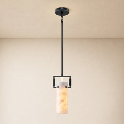 Lioren Resin Cylinder Pendant Light 6.5"D
