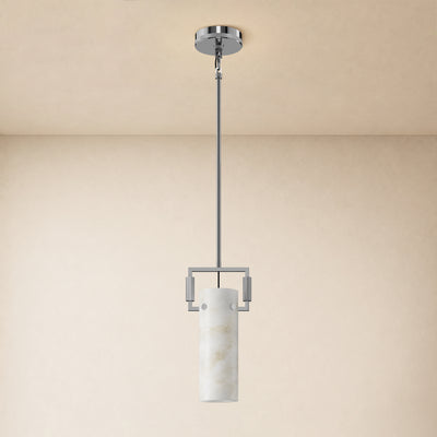 Lioren Resin Cylinder Pendant Light 6.5"D