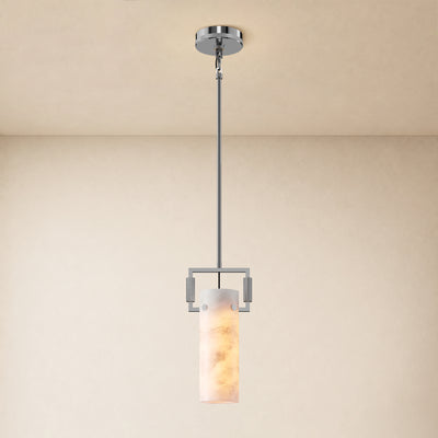 Lioren Resin Cylinder Pendant Light 6.5"D