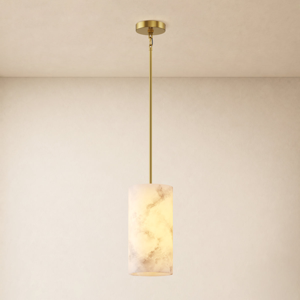 Calyndra Resin Cylinder Pendant 4"-7"W 