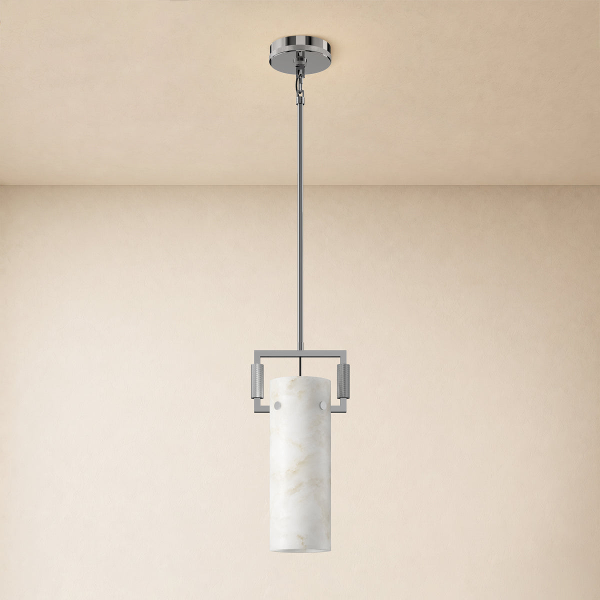 Lioren Resin Cylinder Pendant Light 7.5"D