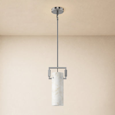 Lioren Resin Cylinder Pendant Light 7.5"D