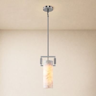 Lioren Resin Cylinder Pendant Light 7.5"D