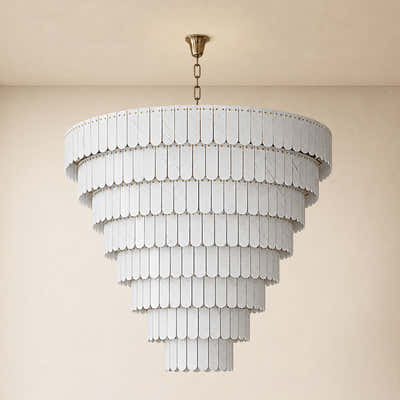 Pietra Marble Tiered Chandelier 79.8"D