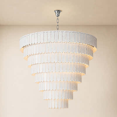 Pietra Marble Tiered Chandelier 79.8"D