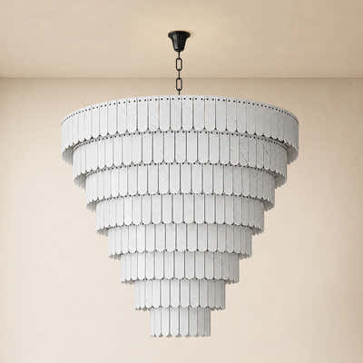 Pietra Marble Tiered Chandelier 79.8"D